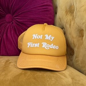 Mighty Fine Yellow 'Not My First Rodeo' Hat